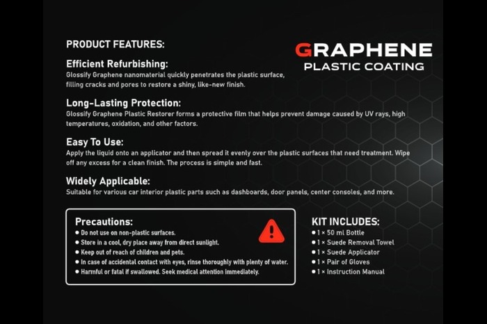 GRAPHENE PLASTIC RESTORER-50ML - Image 4